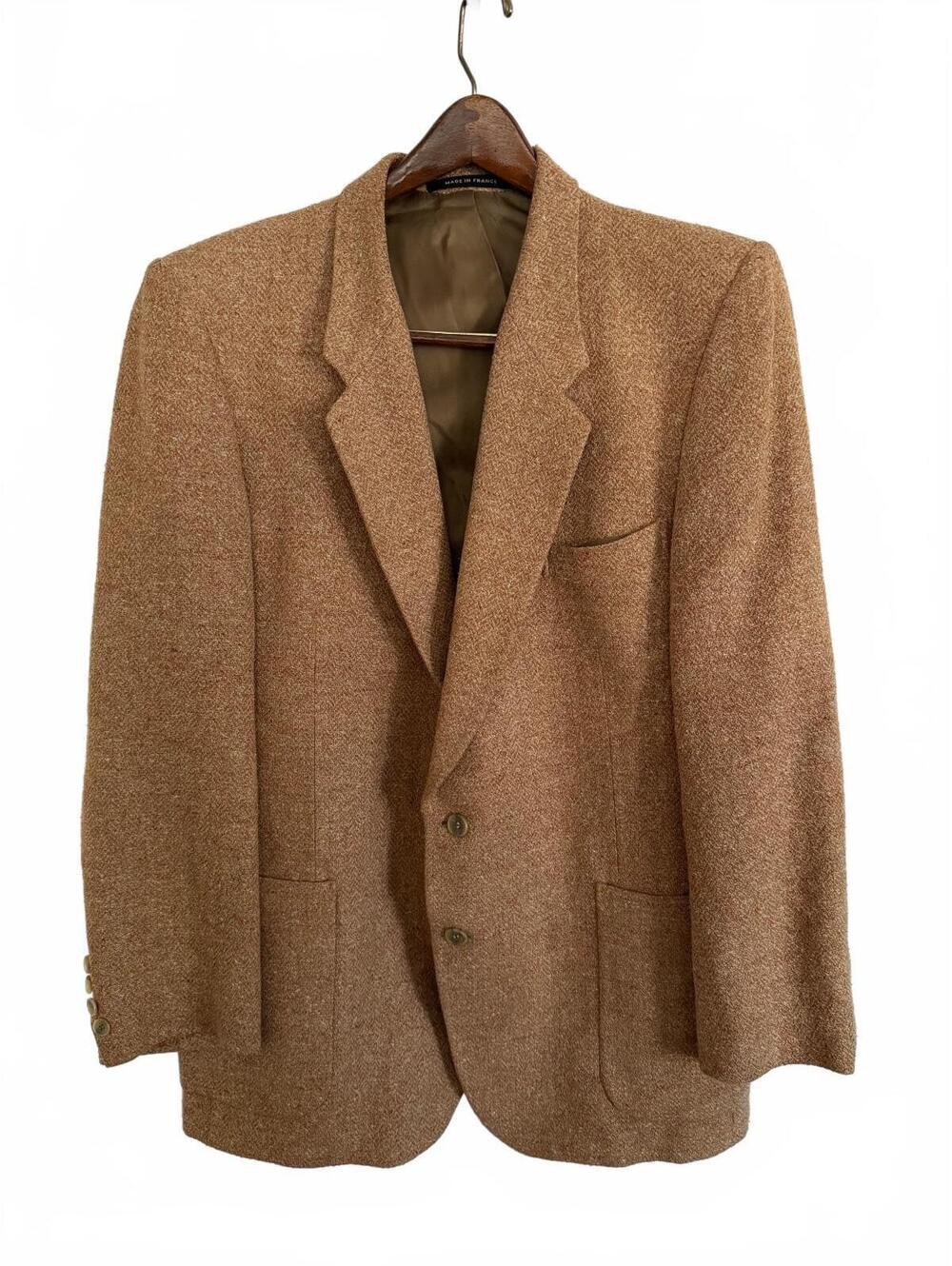 Vintage YSL Yves Saint Laurent Variation Mens Blazer 40R Made France Tan